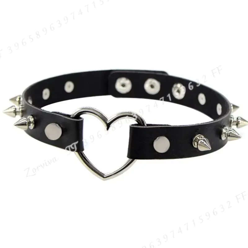 Harajuku Punk Rock Gothic Chok - Goth Punk Spike Choker recension och pris