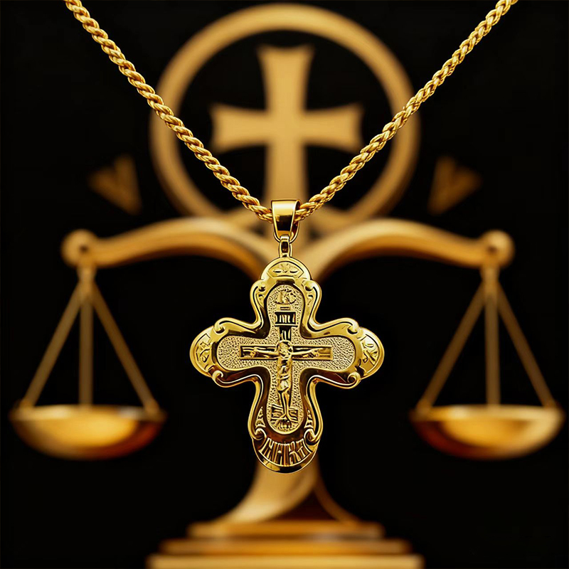 New 2026 Orthodox Pectoral Cro - Cross Pendant Necklace Gold recension och pris