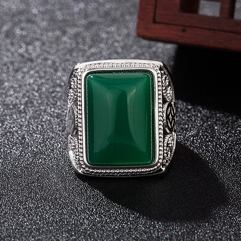 Green Natural Jade Rings Real  - Rings recension och pris