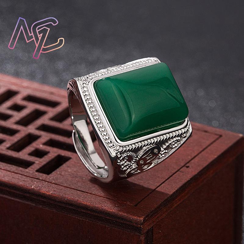 Green Natural Jade Rings Real  - Rings recension och pris