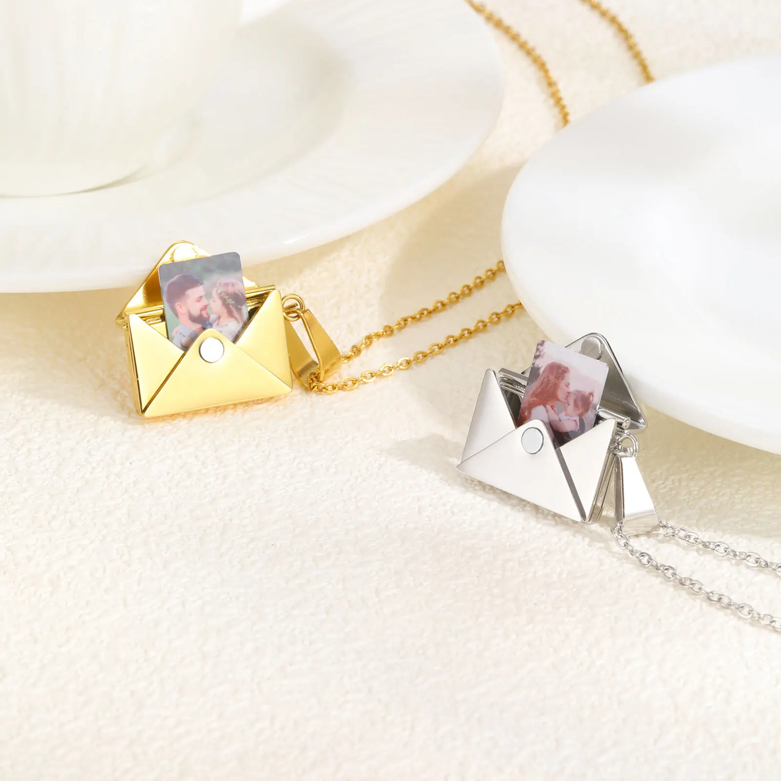 Personalized Photo Locket Neck - Custom Name Necklace Stainless Steel recension och pris