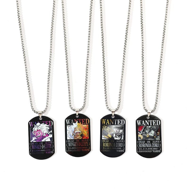One Piece Luffy Zoro 3 Billion - Custom Name Necklace Stainless Steel recension och pris