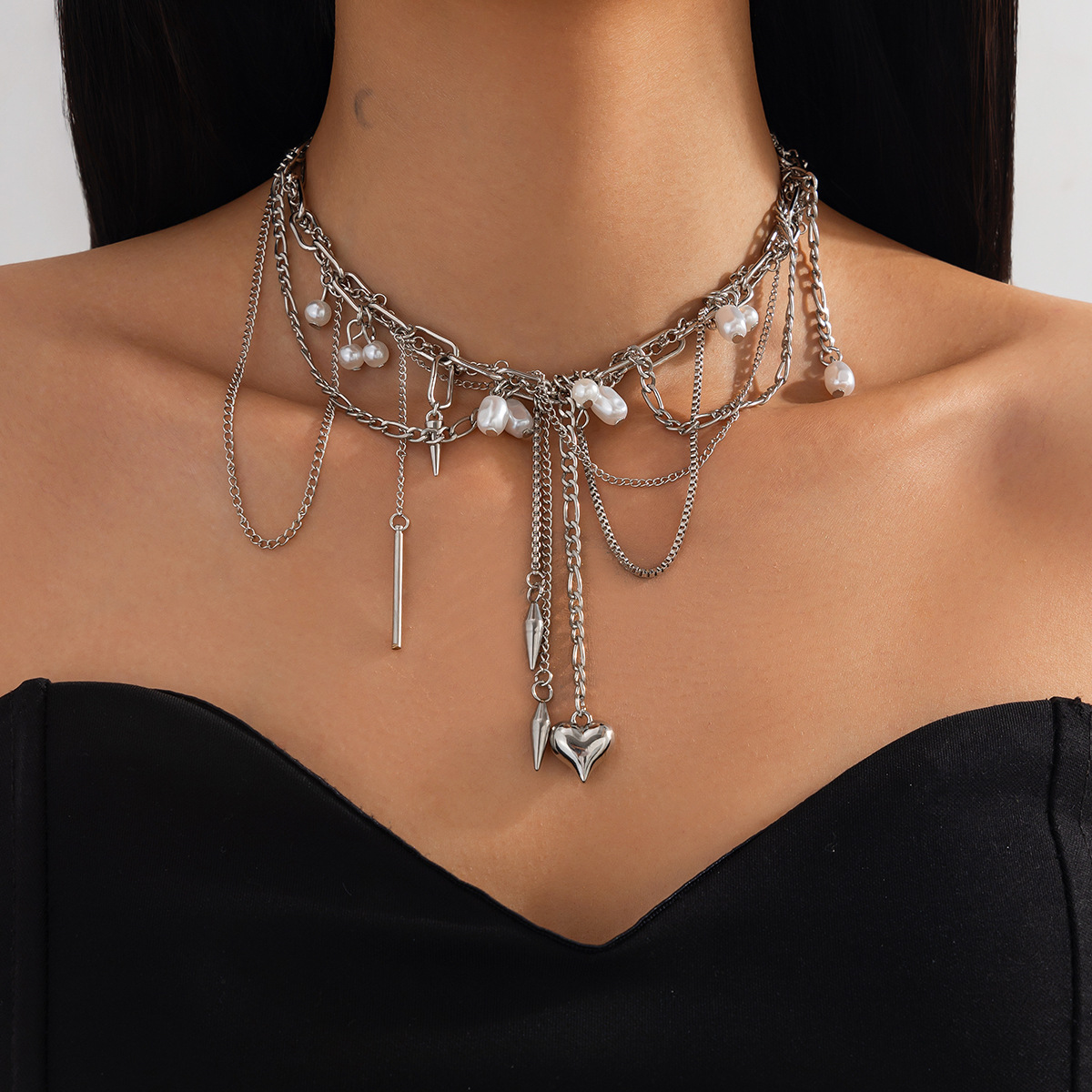 Vintage Irregular Imitation Pe - Pearl Choker Necklace Vintage recension och pris