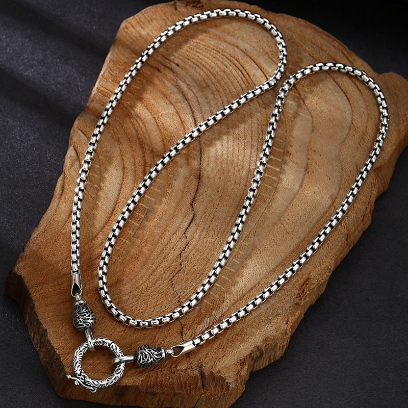 OUYADI 925 Sterling Silver Ret - 925 Sterling Silver Chain Necklace Men recension och pris
