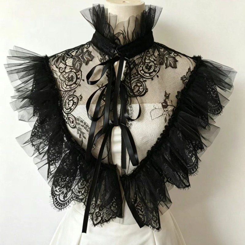 Gothic Style Lace Tulle False  - Necklaces recension och pris