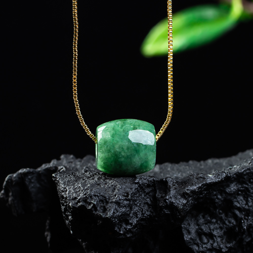 Natural Real Jade Bead Pendant - Necklaces recension och pris