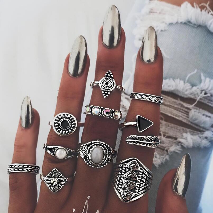 Meyfflin Vintage Knuckle Ring  - Vintage Punk Knuckle Rings Set recension och pris