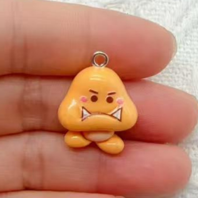10pcs resin cartoon pendant, D - Earrings recension och pris