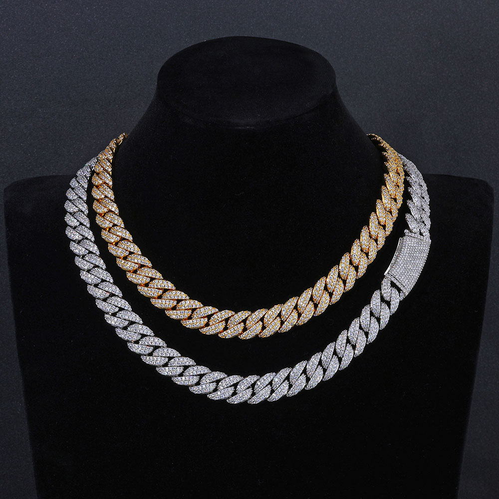 ESKEEM New Style 13MM Iced Out - Cuban Link Chain 12Mm recension och pris