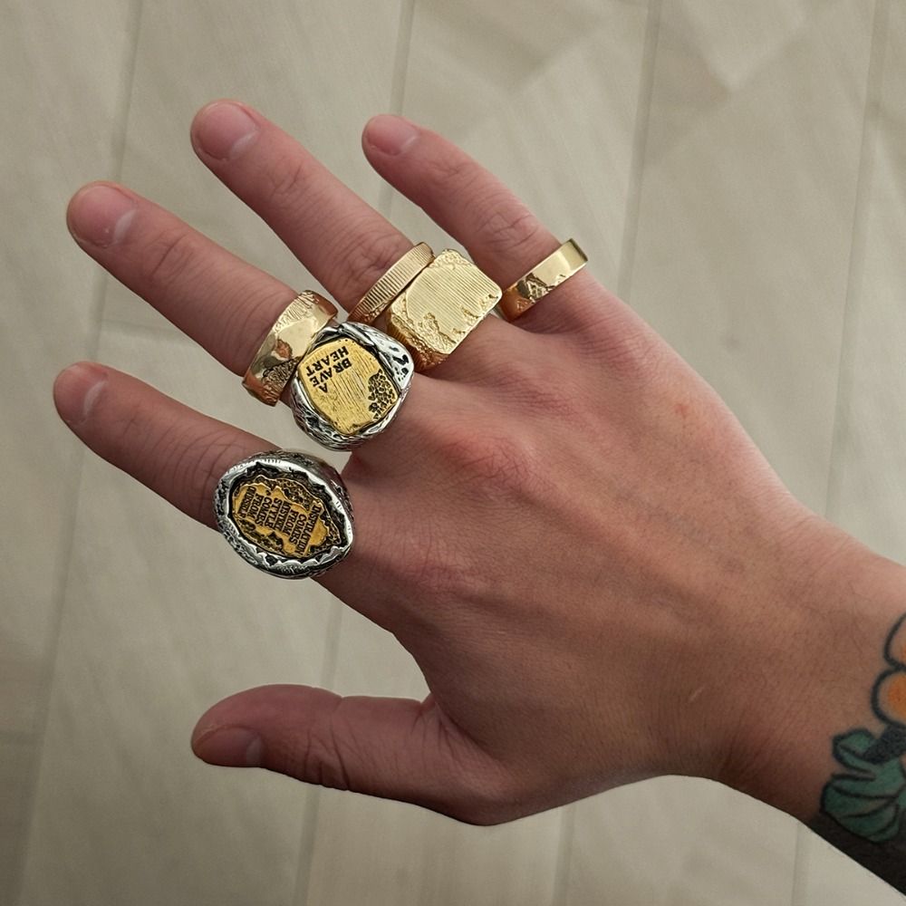 Finger Rings Sets 6Pcs/Set Geo - Vintage Punk Knuckle Rings Set recension och pris