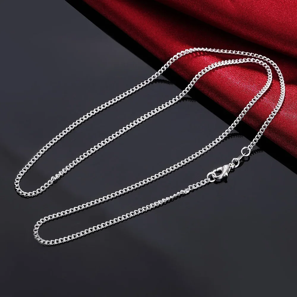 925 Sterling Silver 40-75CM LO - Cuban Link Chain 12Mm recension och pris